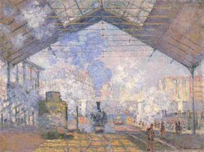 The Gare St. Lazare, 1877 by Claude Monet